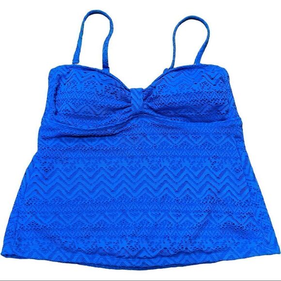 CATALINA Crochet-like Lace Tankini Top - Picture 2 of 11
